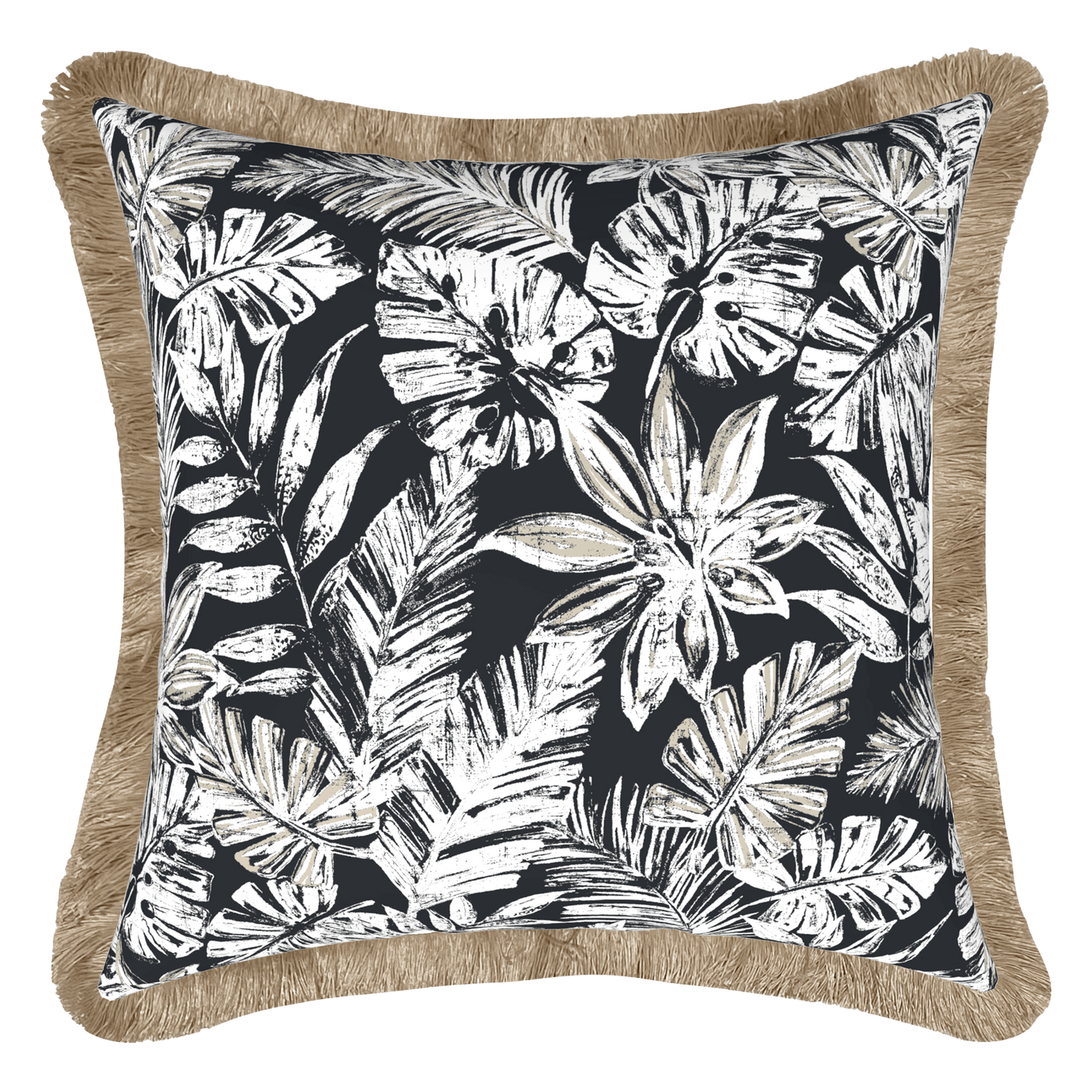 Tahiti Outdoor Cushions Stylist Selection - Clay Escape with Black
