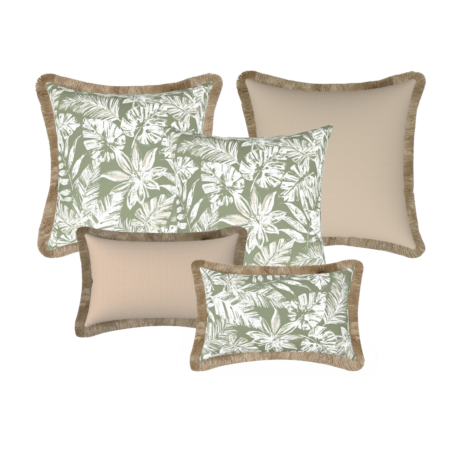 Tahiti Outdoor Cushion Stylist's Pick - Sage Sand