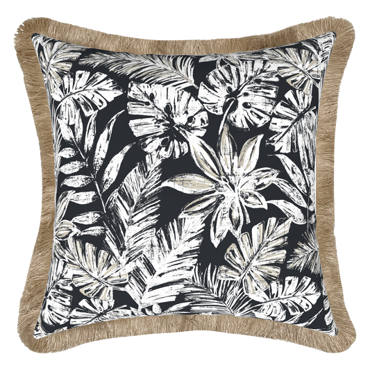 50x50cm Black Tassel Sage Outdoor Cushion