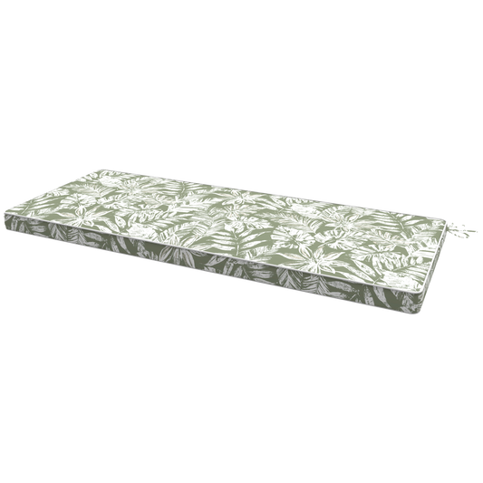 110x46x5cm outdoor green bench cushion
